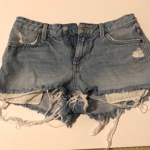 Topshop jean shorts
